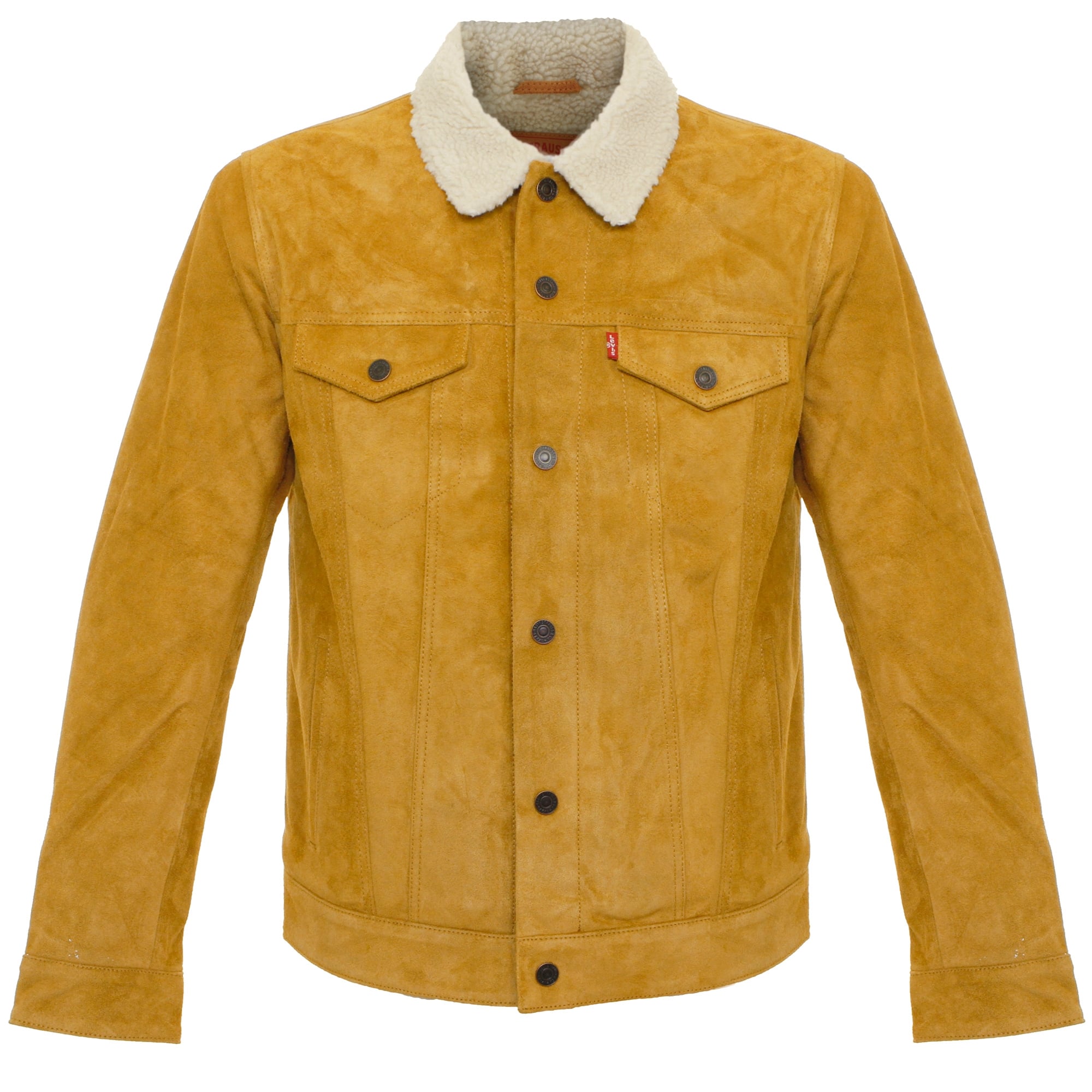Levi's Trucker Online | Sherpa Camel Suede Jacket – Dandy Fellow