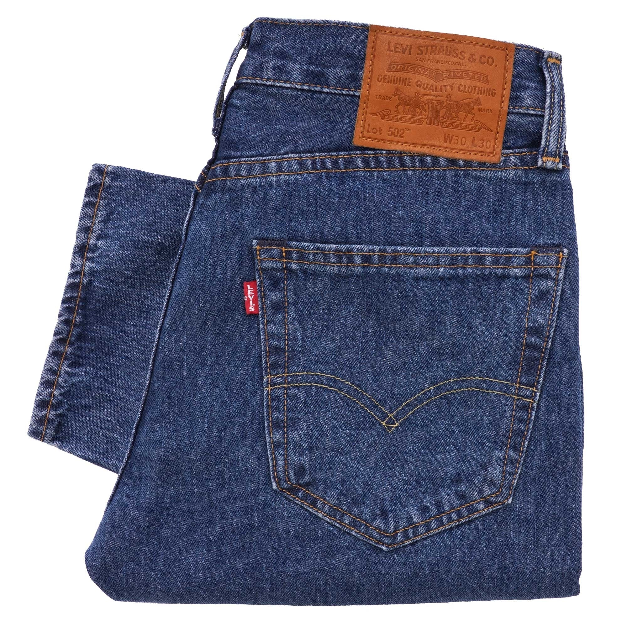 Levi's 502 Regular Taper Fit Jeans (Stone Wash) at Dandy Fellow