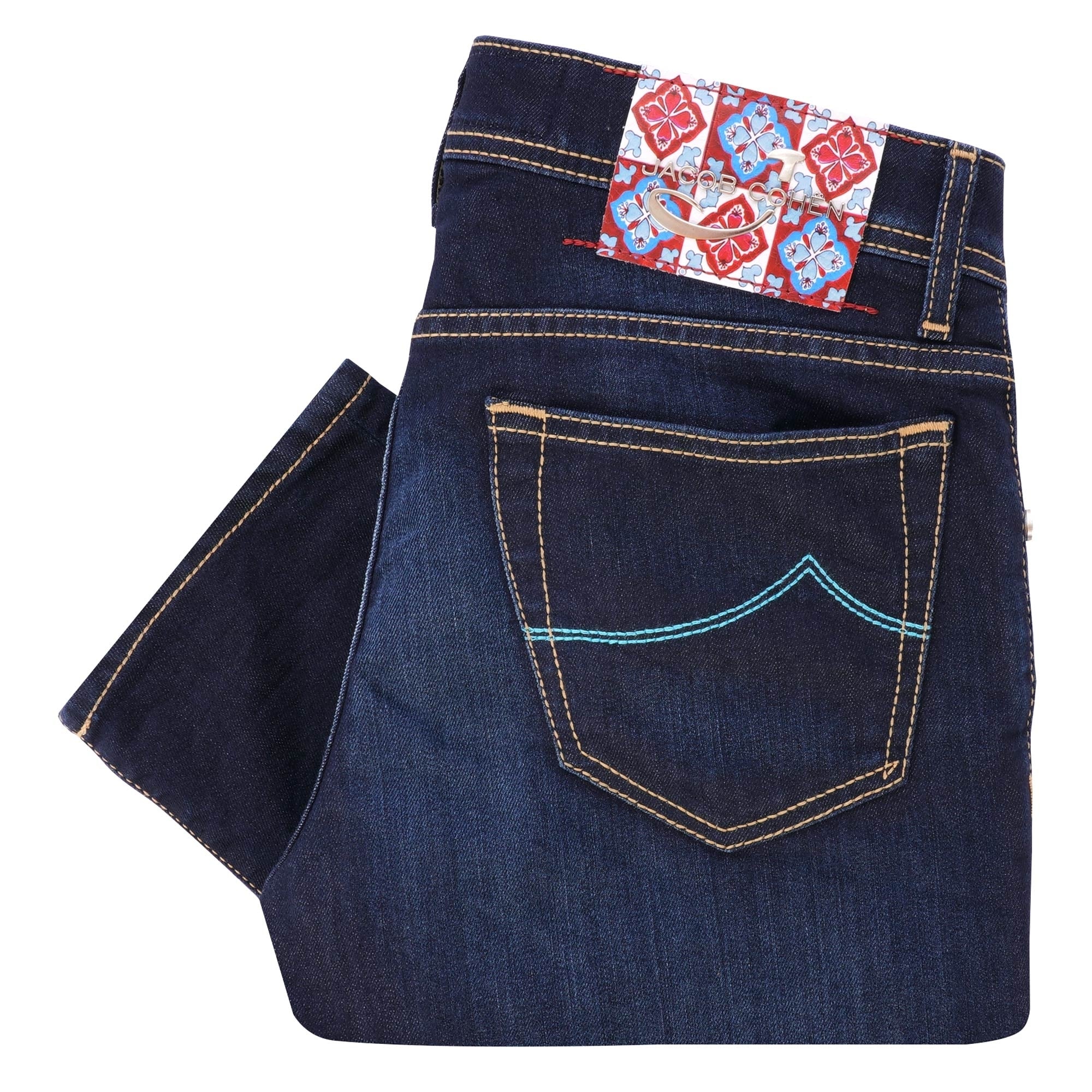 パンツ JACOBCOHEN denim italy pw688 indigo 31 Jacob Cohen Special Edition J688 Turquoise Comfort Jeans at Dandy