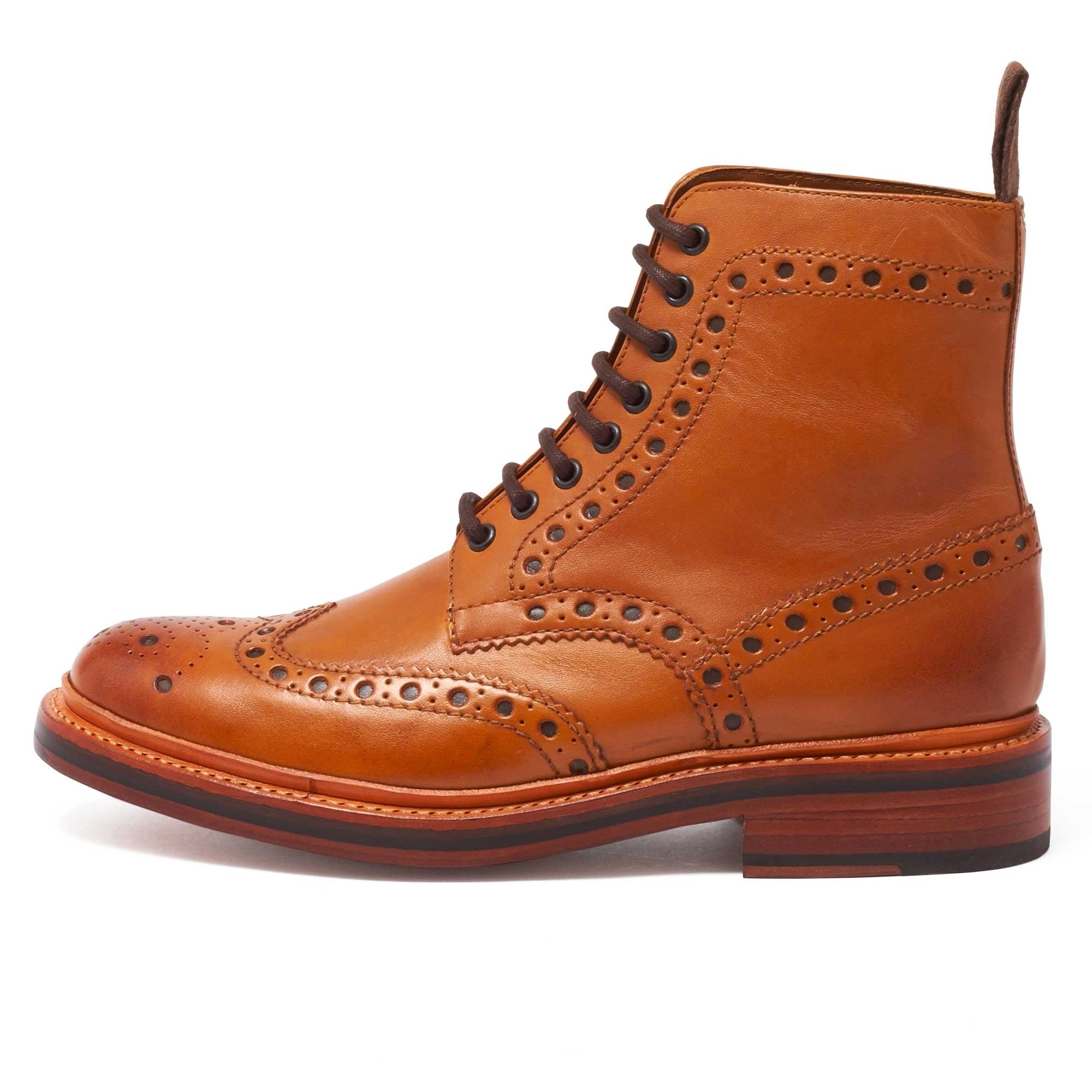 Grenson London | Fred Calf Tan Brogue Boots 5068/02 – Dandy 