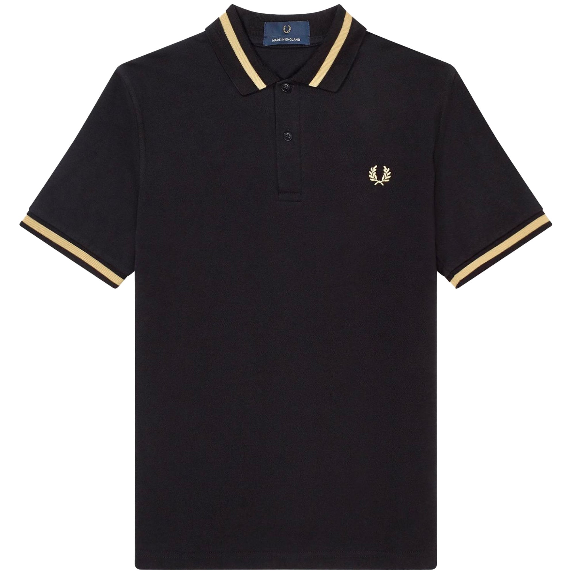 Fred Perry Black & Champ M2 Single Tipped Polo M2 | Dandy Fellow