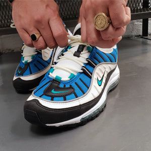 Nike Air Max 98 Blue Nebula/Radient Emerald Out Now