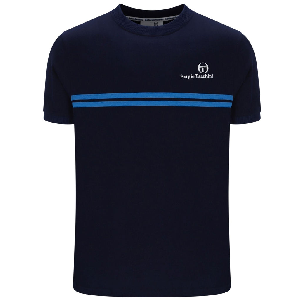 Sergio Tacchini New Supermac T-Shirt - Maritime Blue/Princess Blue