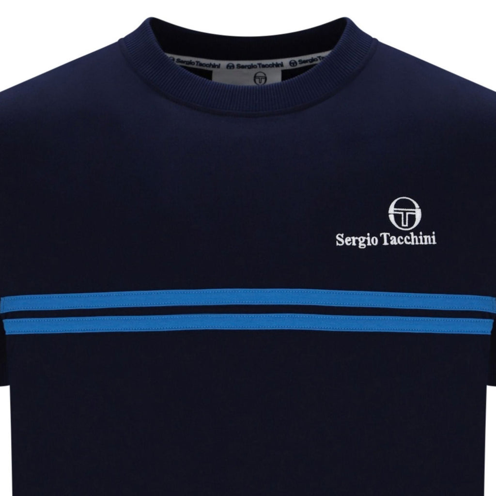 Sergio Tacchini New Supermac T-Shirt - Maritime Blue/Princess Blue
