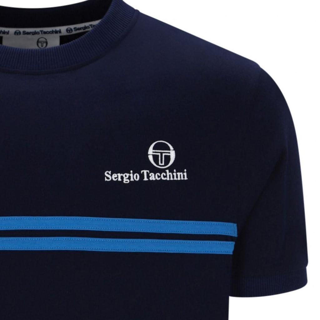 Sergio Tacchini New Supermac T-Shirt - Maritime Blue/Princess Blue