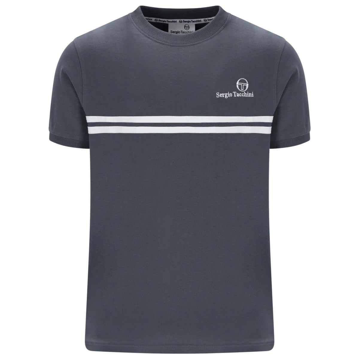 Sergio Tacchini New Supermac T-Shirt - Turbulence/White/Black