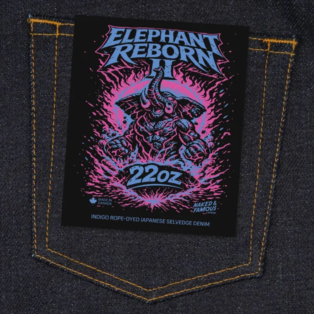 Naked and Famous Denim True Guy Elephant 2 Reborn - Indigo
