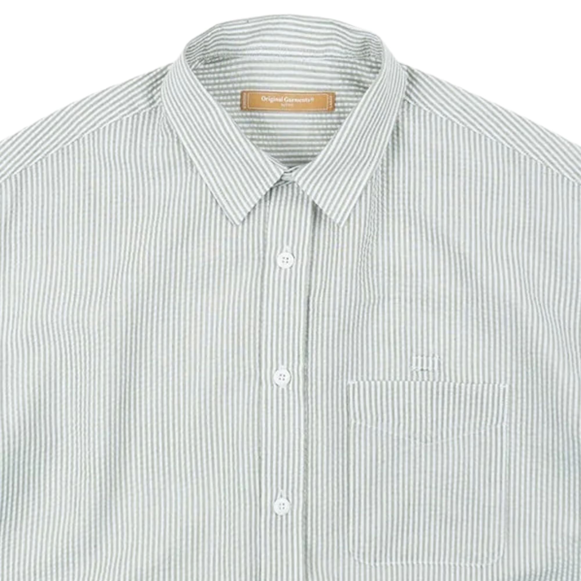 FrizmWORKS OG Stripe Seersucker Shirt - Green