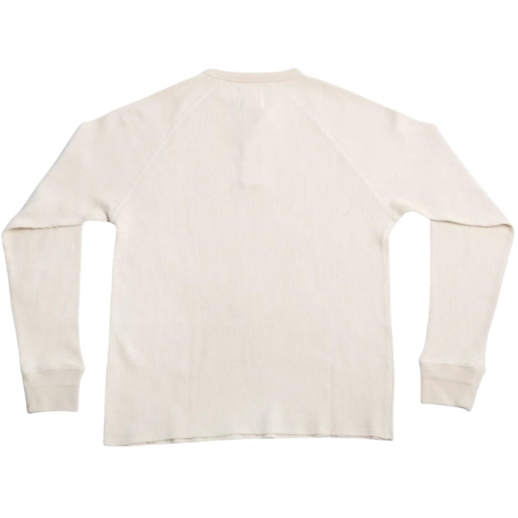 Heimat Henley Cotton Waffle Henley Polo - Seashell