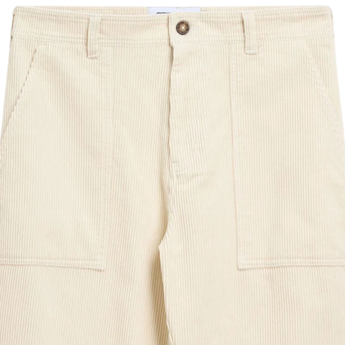 Sebago Milton Corduroy Trousers - White Natural