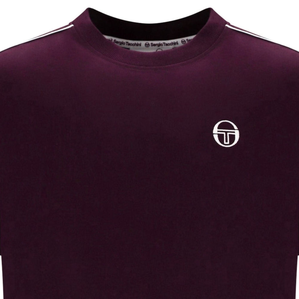 Sergio Tacchini Santis Raised Logo T-Shirt - Fig/Gardenia