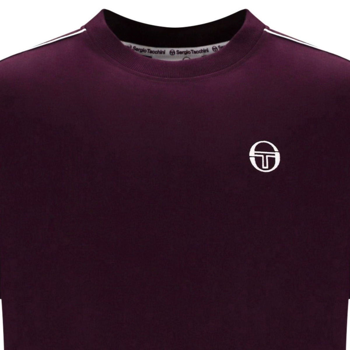 Sergio Tacchini Santis Raised Logo T-Shirt - Fig/Gardenia