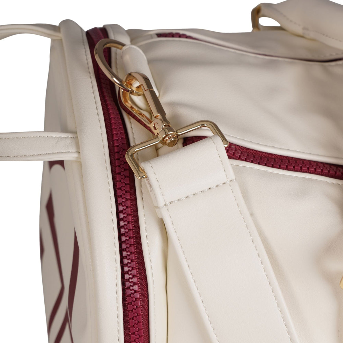 Sergio Tacchini x Stuarts x Stuarts Jorno Gym Holdall - Buttercream/Merlot