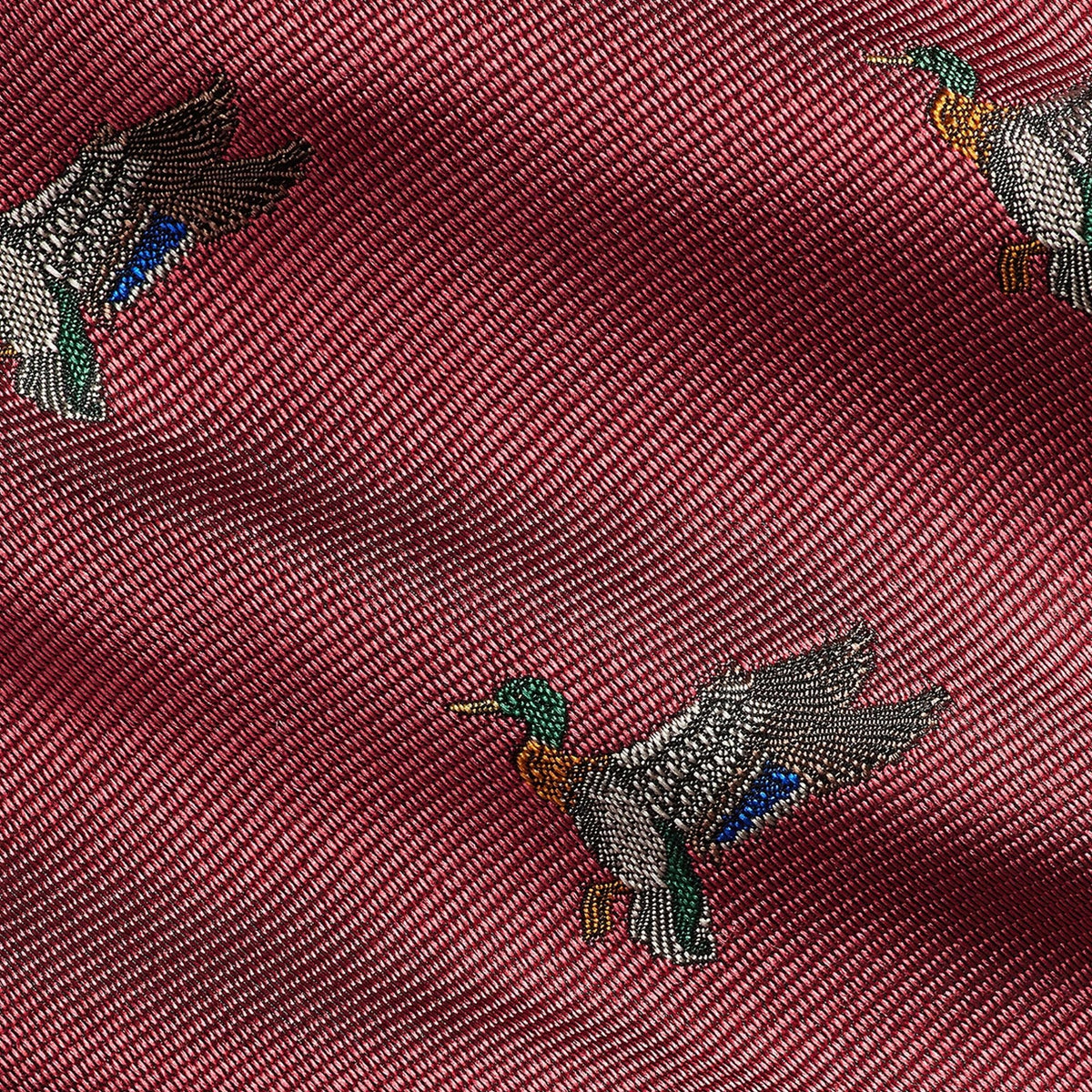 Polo Ralph Lauren Graduate Mallard-Patterned Silk Tie - Red