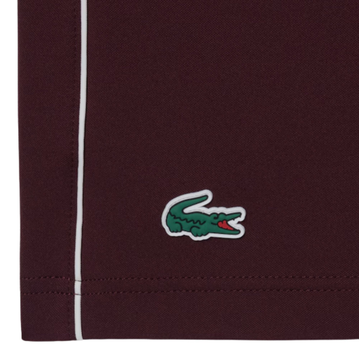 Lacoste Ultra Dry Badge Accent Tennis Heritage Polo Shirt - Merlot