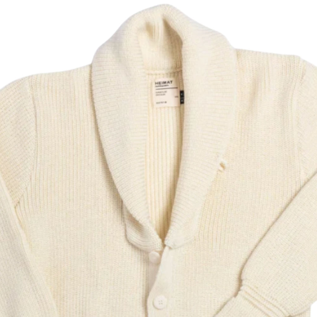 Heimat Virgin Wool Eiger Cardigan - Seashell