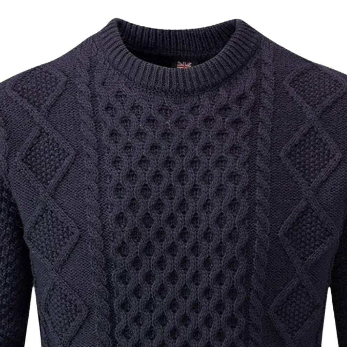 Gloverall Aran Jumper - Navy