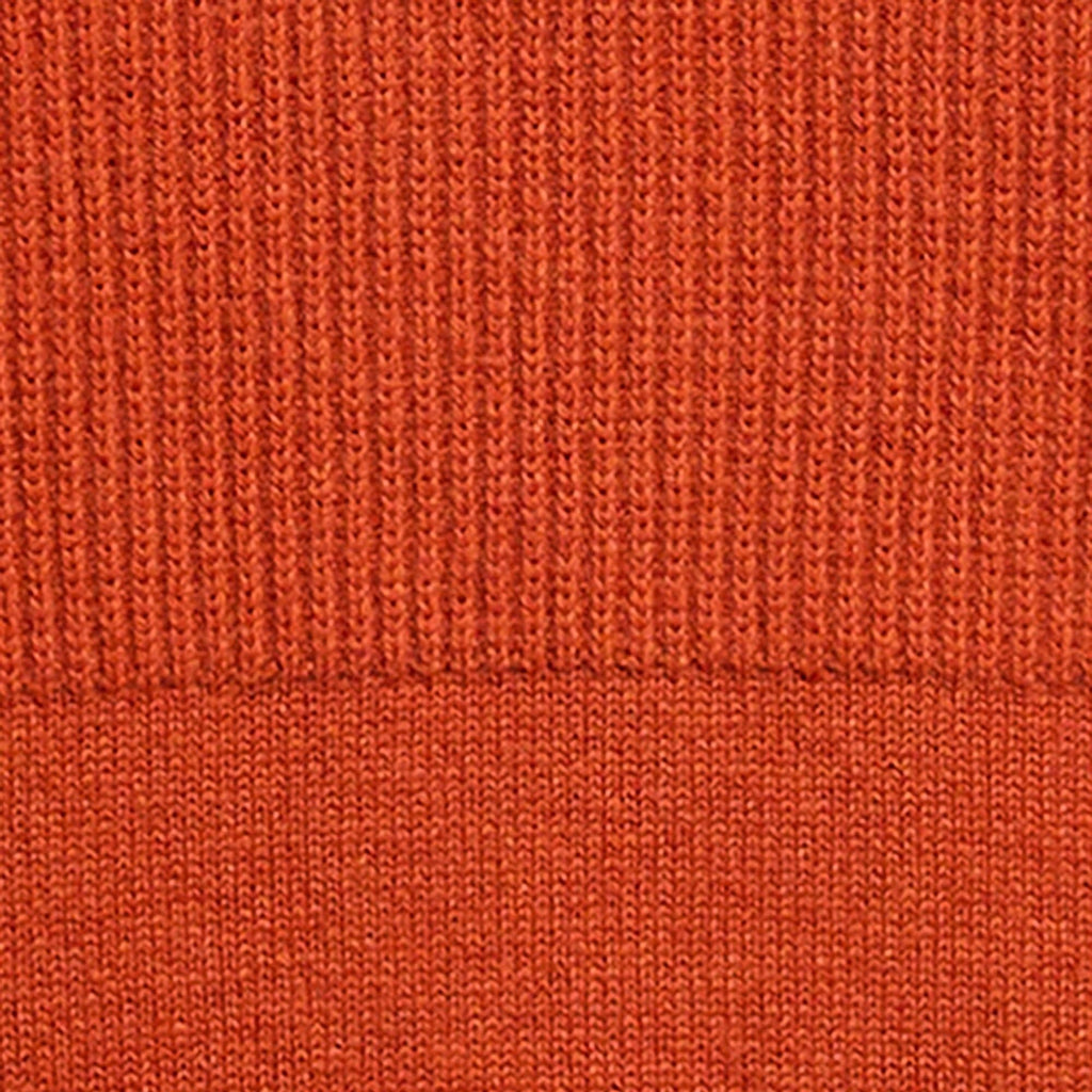 Barbour x Norbit Funnel Neck Jumper - Burnt Orange