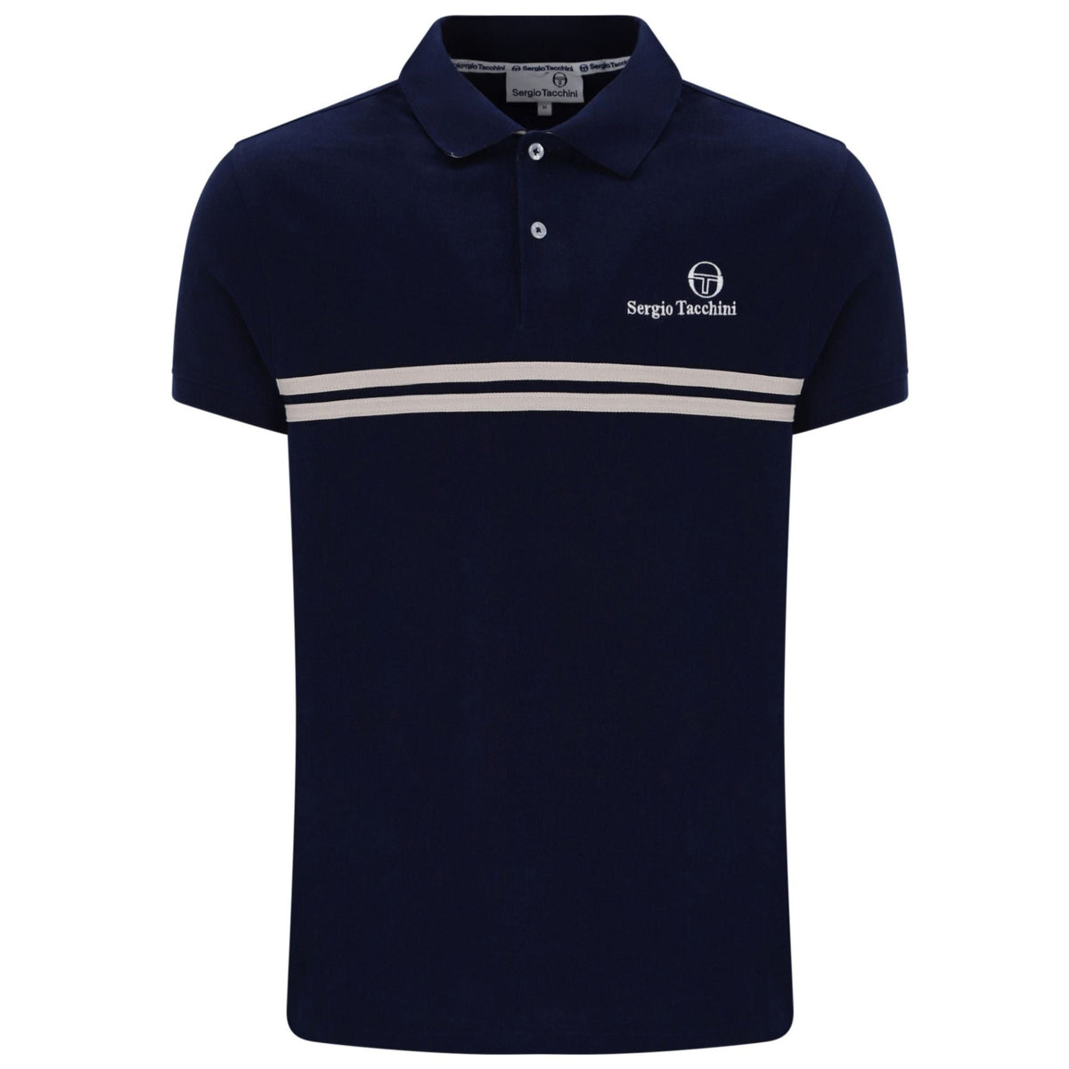 Sergio Tacchini New Supermac Polo Shirt - Maritime Blue/Peyote