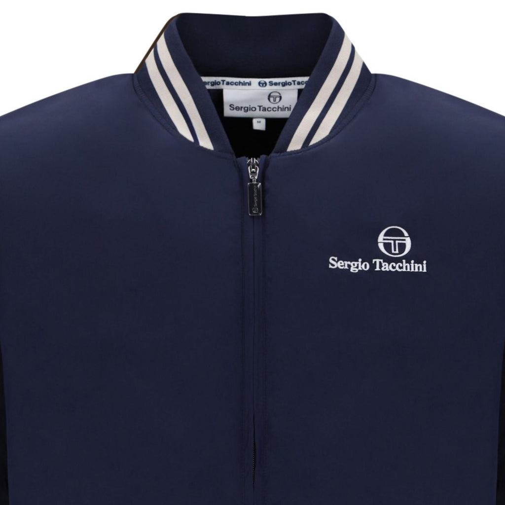Sergio Tacchini Court Bomber Jacket - Maritime Blue/Peyote