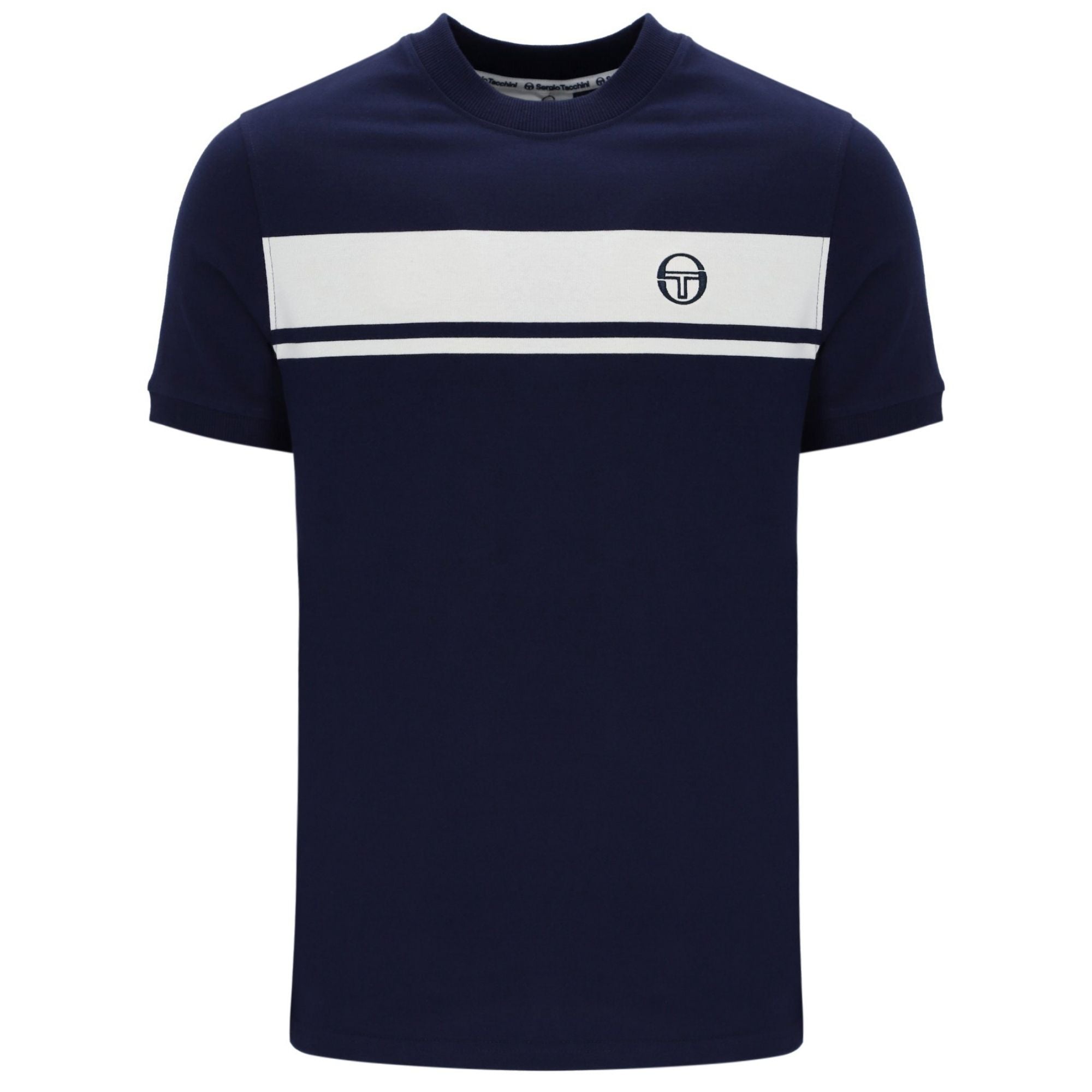 Sergio Tacchini Master T-Shirt - Navy and White