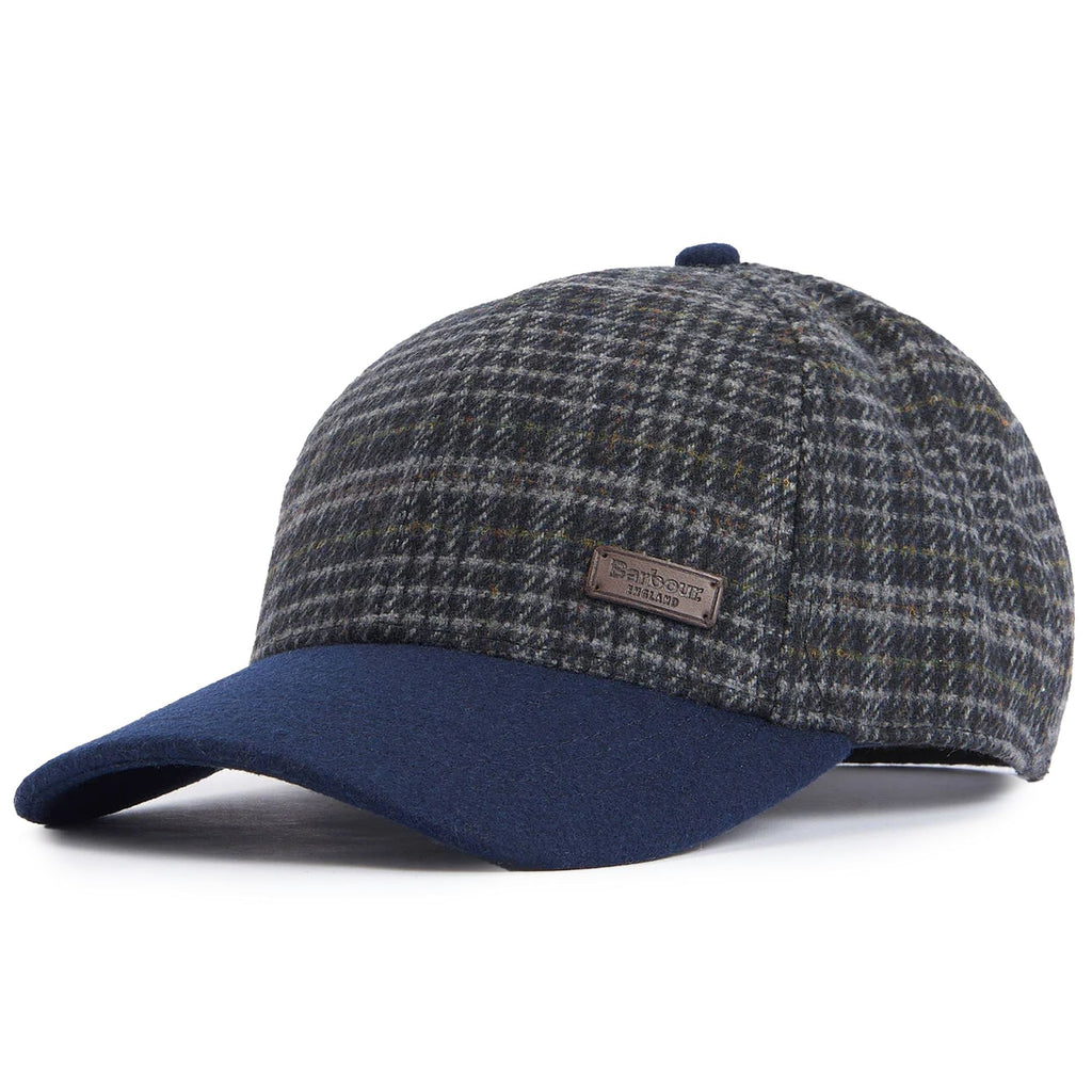 Barbour Clyde Sports Cap - Navy-Grey Plaid