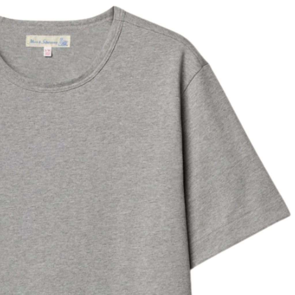 Merz b Schwanen 2M15 Mid-Century Machine Refined Fit T-Shirt - Grey Marl