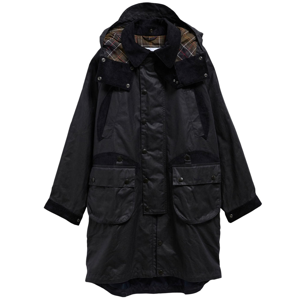 Barbour x Norbit Long Wax Jacket - Navy