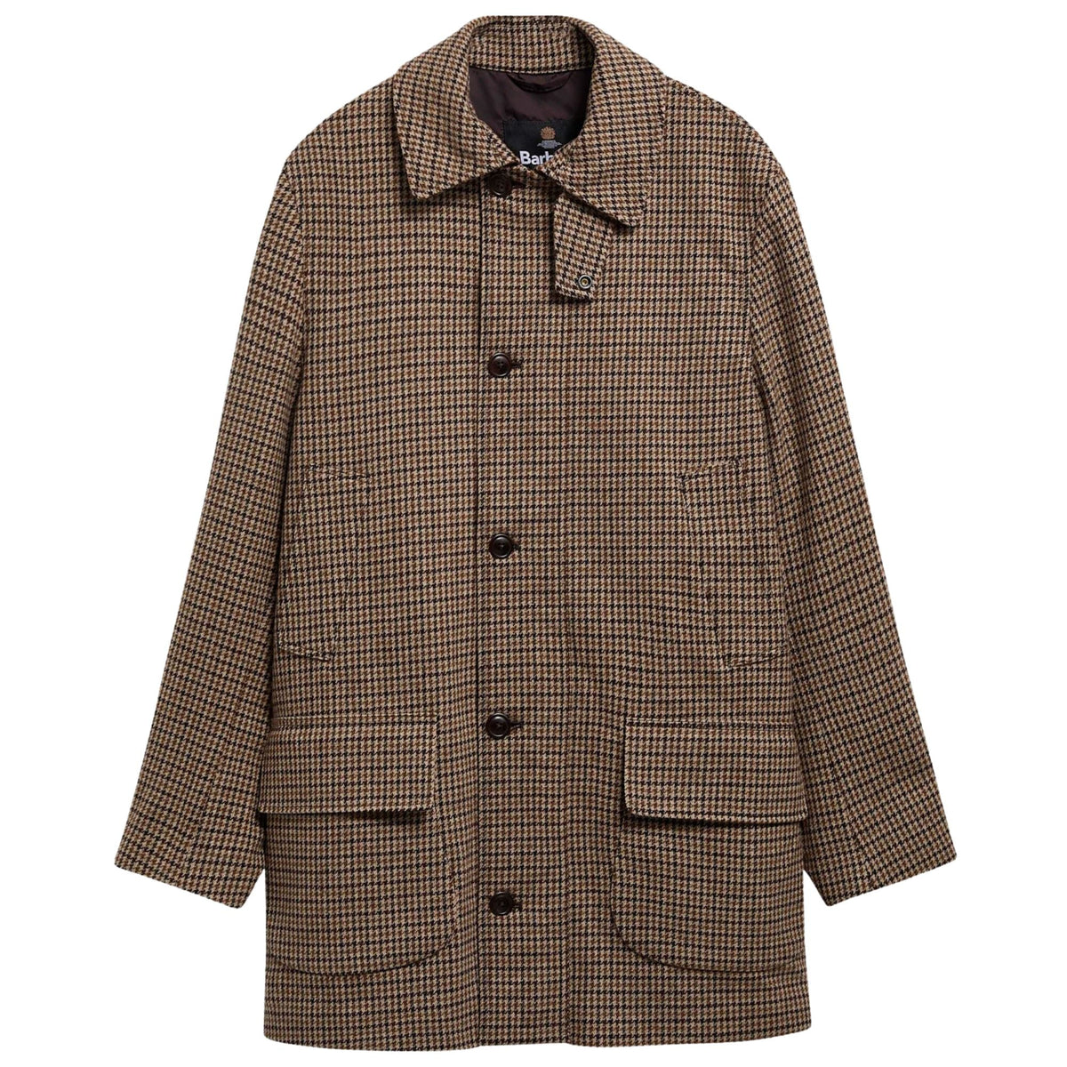 Barbour Modified Border Wool Jacket - Dark Sand