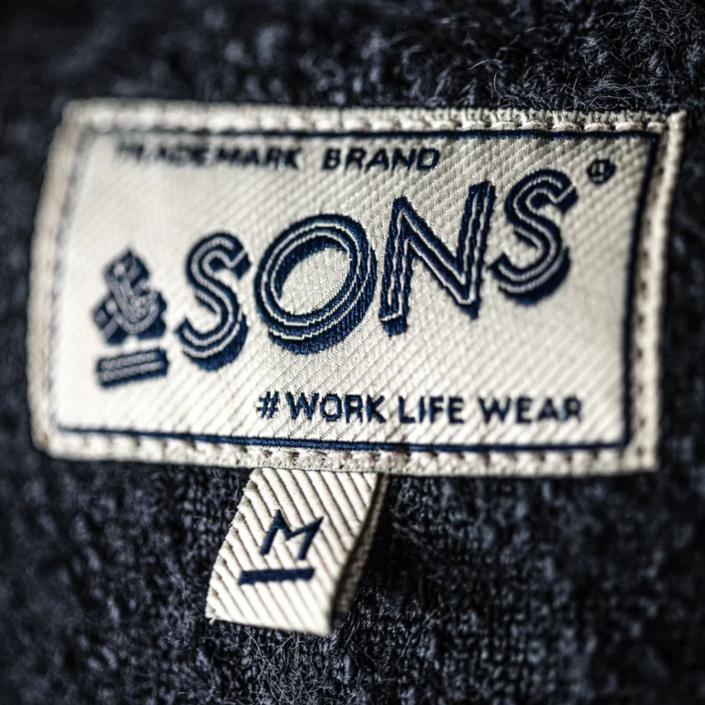 AndSons Torridon Shawl Collar Cardigan - Navy
