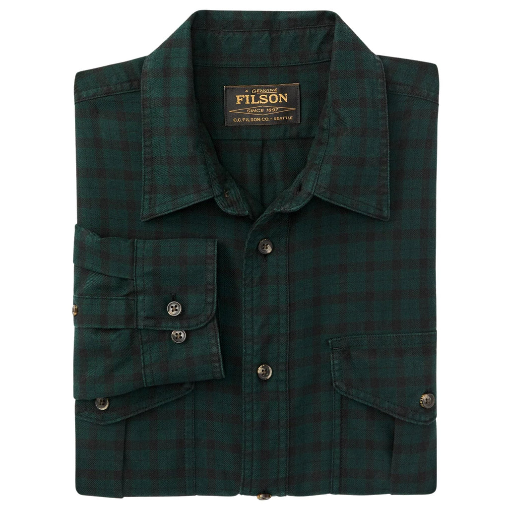 Filson Alaskan Guide Shirt - Pine/Black Plaid