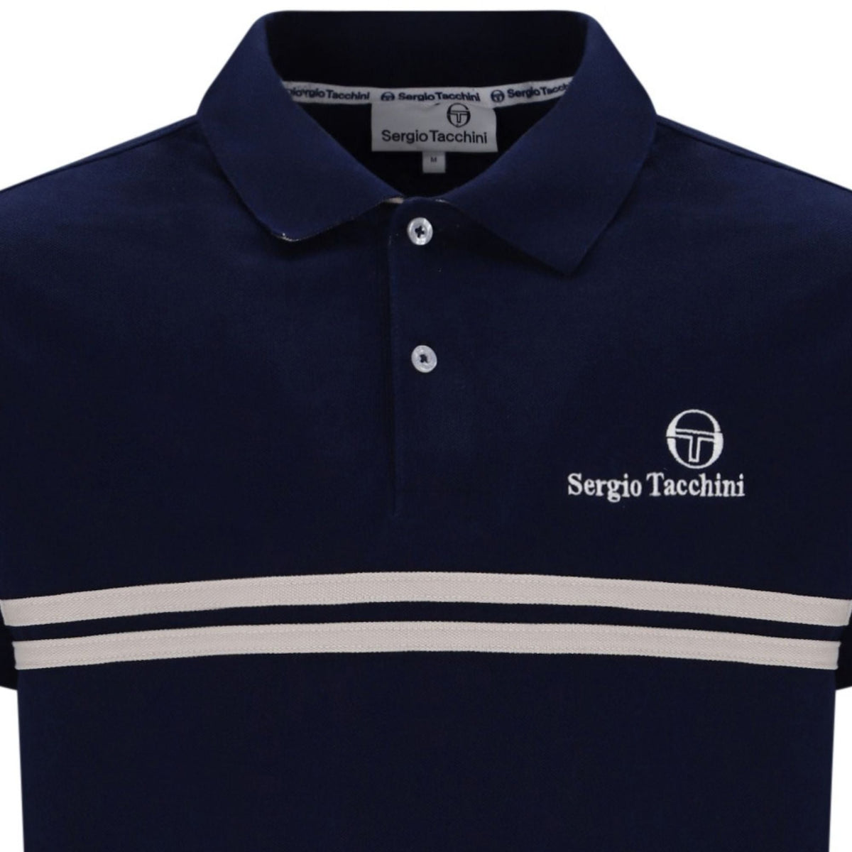 Sergio Tacchini New Supermac Polo Shirt - Maritime Blue/Peyote