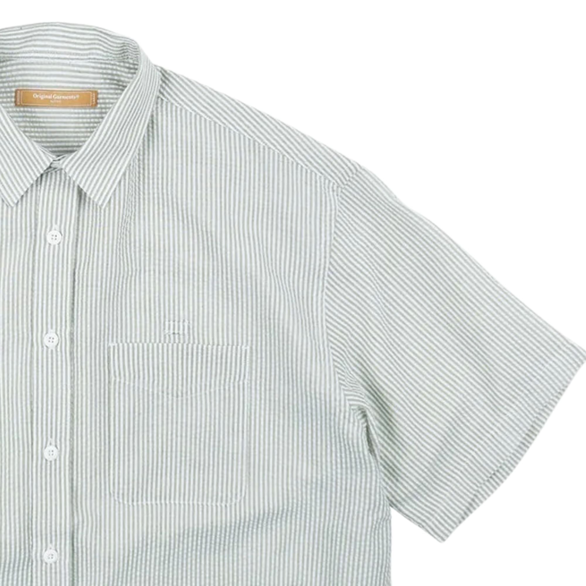 FrizmWORKS OG Stripe Seersucker Shirt - Green