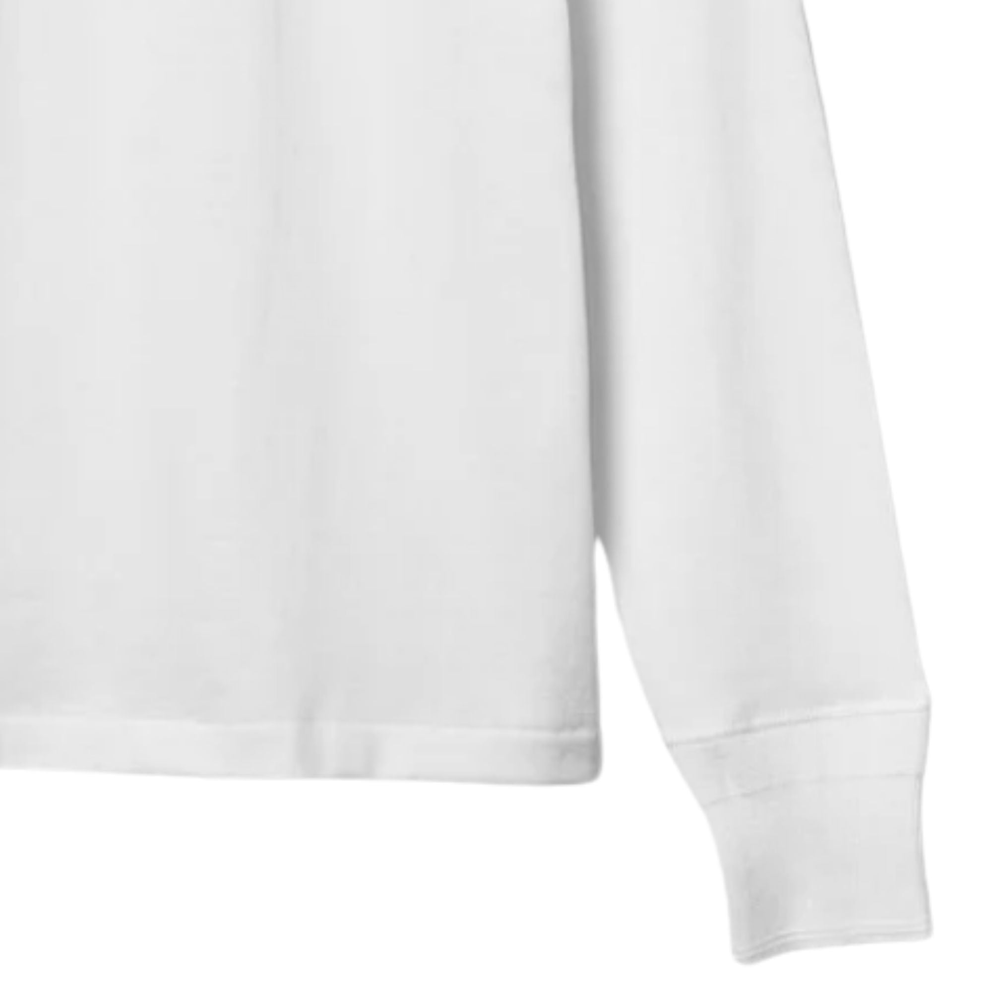 Merz b Schwanen 2M06 Vintage Machine Refined Classic Fit Long Sleeve Henley - White