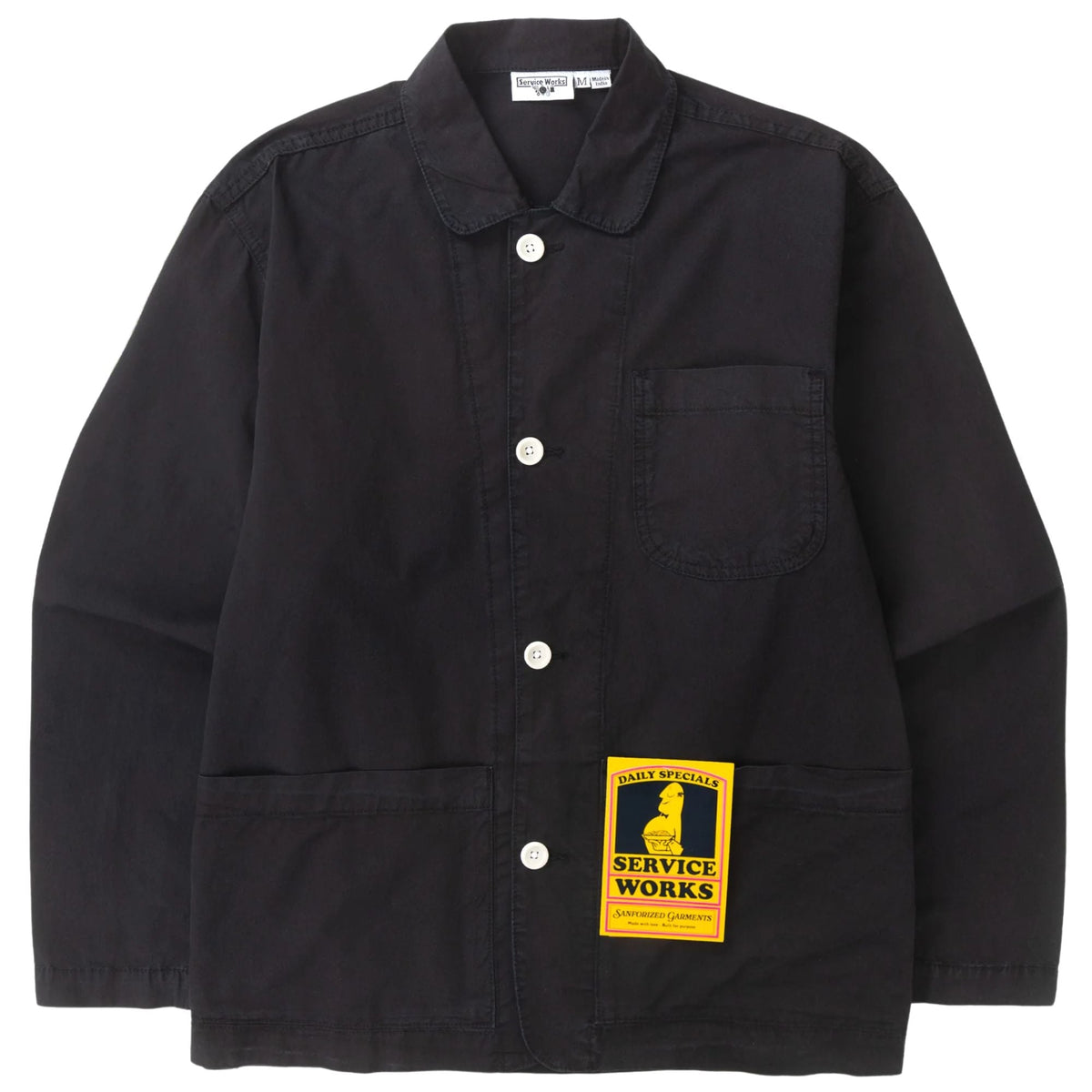 Service Works Tech Twill Easy Chef Shirt - Black