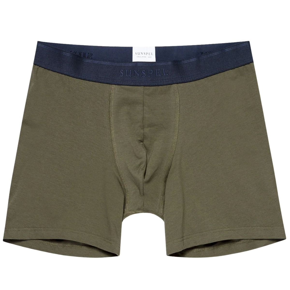 Sunspel Stretch Cotton Boxer Briefs - Khaki