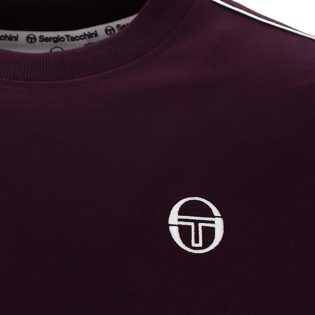 Sergio Tacchini Santis Raised Logo T-Shirt - Fig/Gardenia