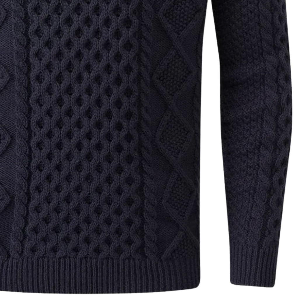 Gloverall Aran Jumper - Navy