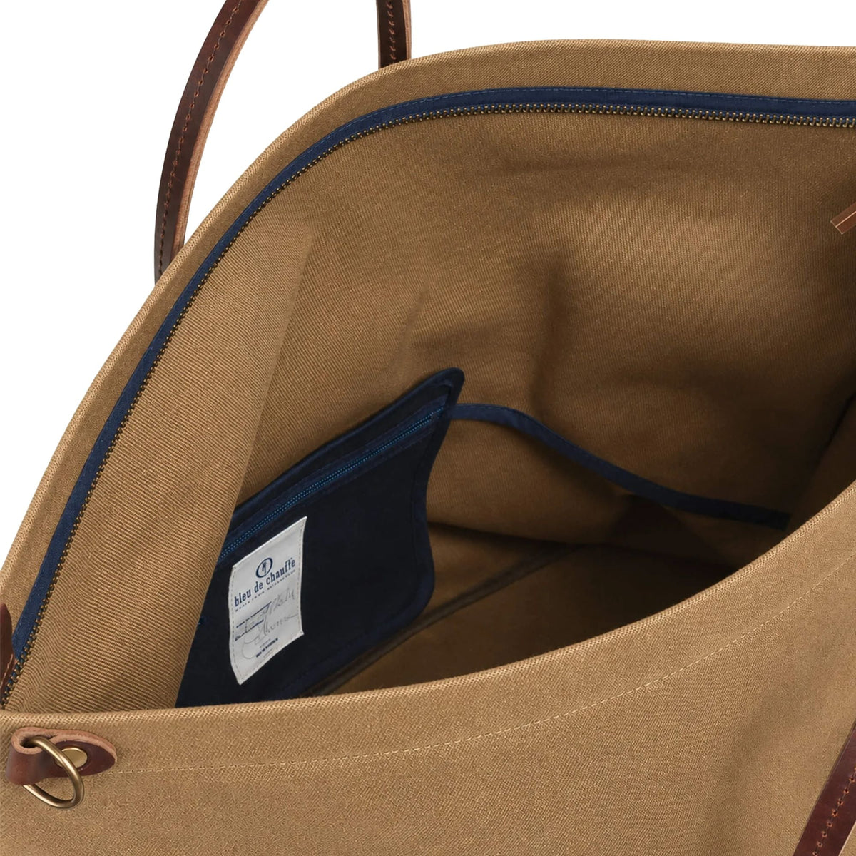Bleu de Chauffe Sac De Voyage Cabine - Camel