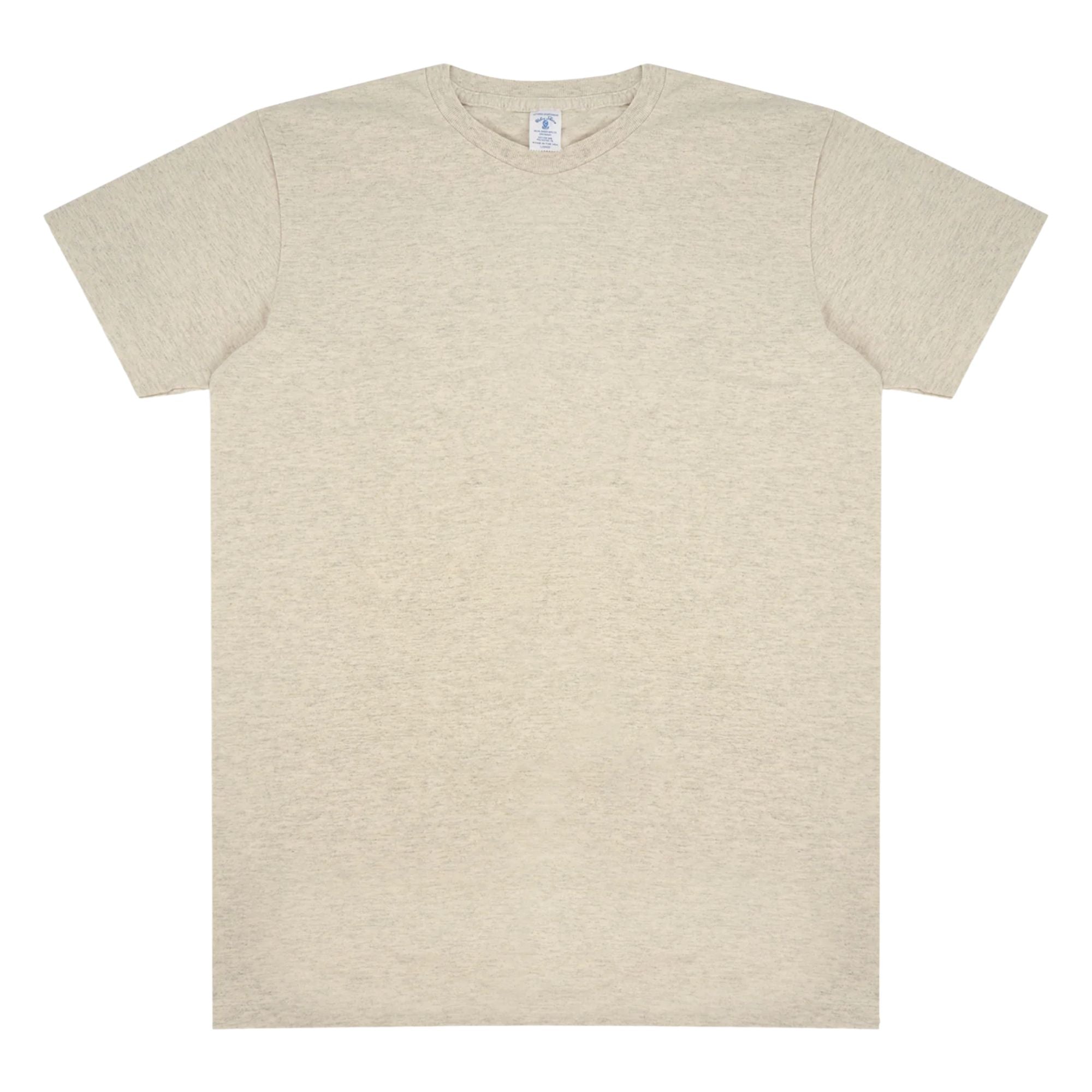 Velva Sheen Short Sleeve Crew Neck T-Shirt - Oatmeal