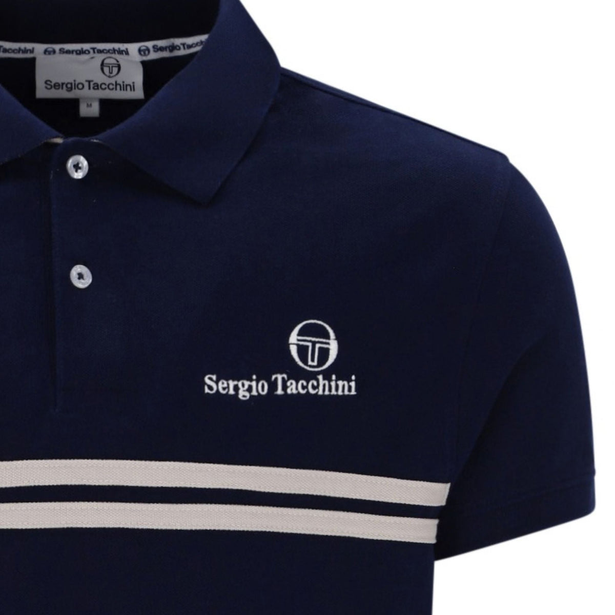 Sergio Tacchini New Supermac Polo Shirt - Maritime Blue/Peyote