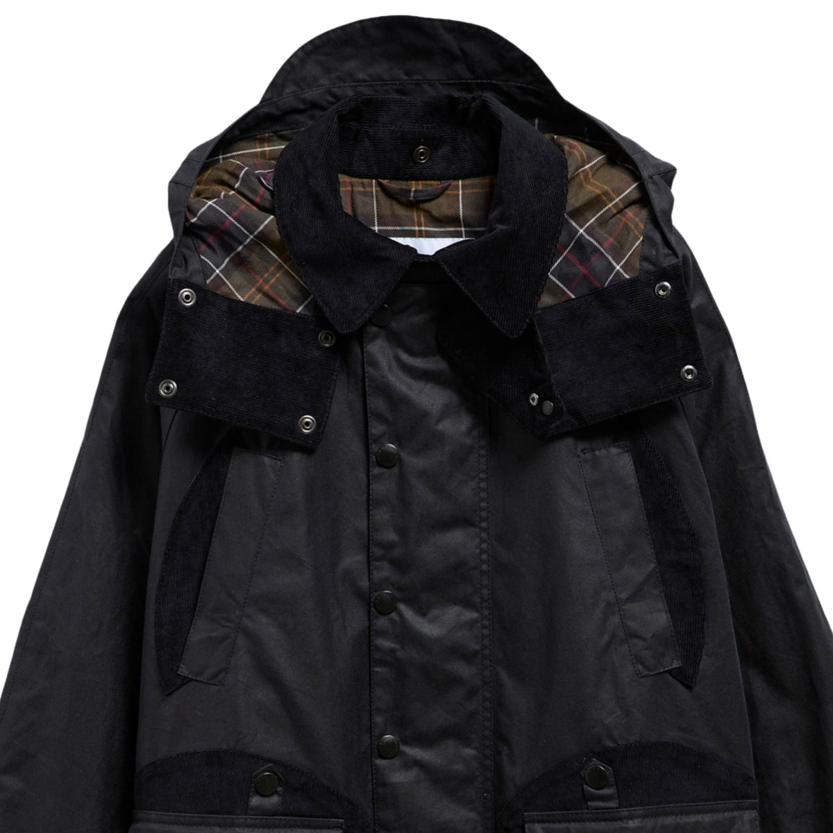 Barbour x Norbit Long Wax Jacket - Navy
