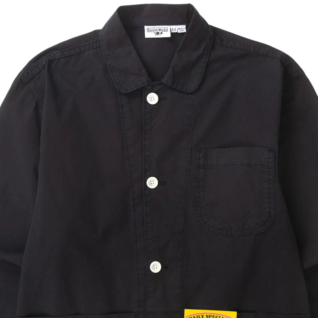 Service Works Tech Twill Easy Chef Shirt - Black