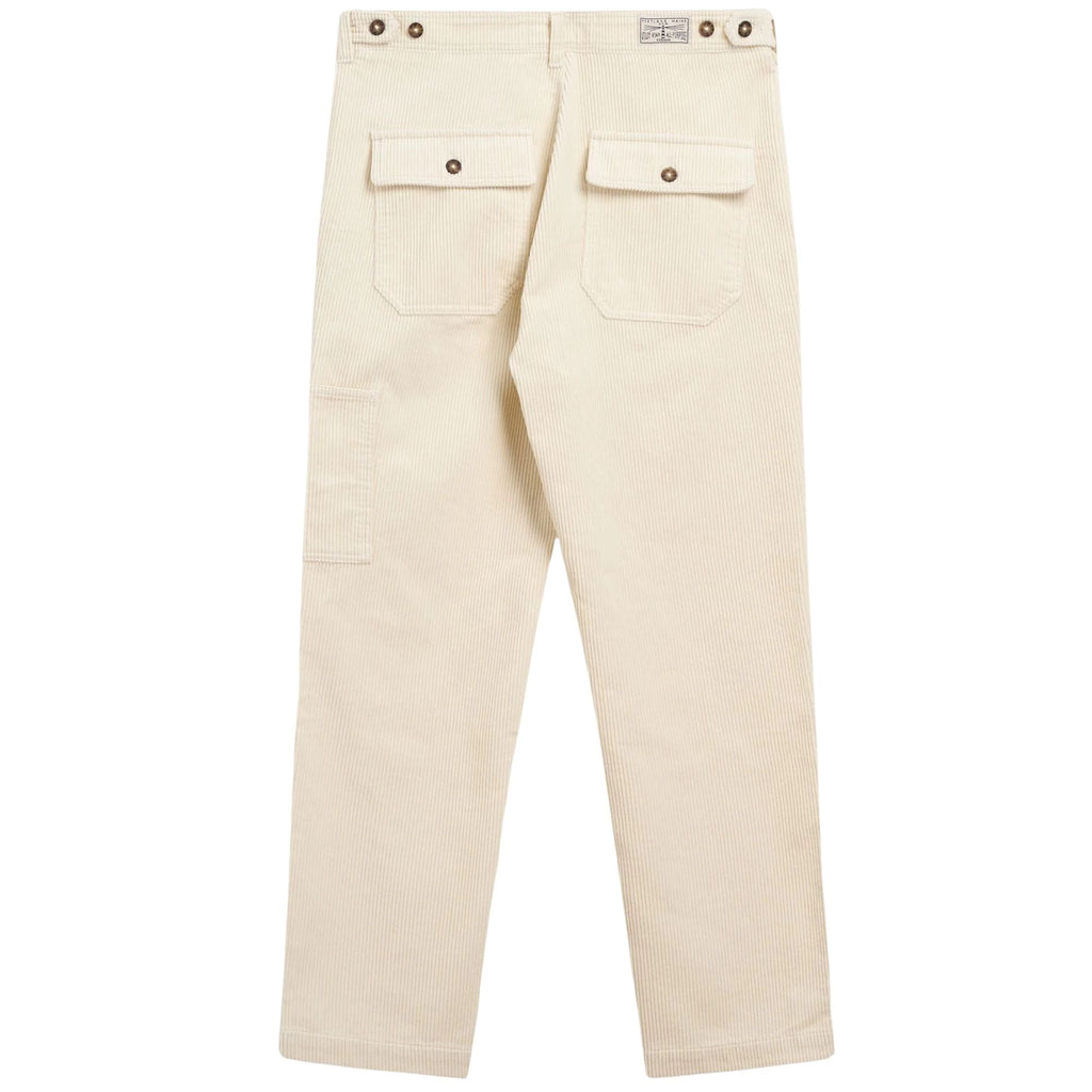 Sebago Milton Corduroy Trousers - White Natural