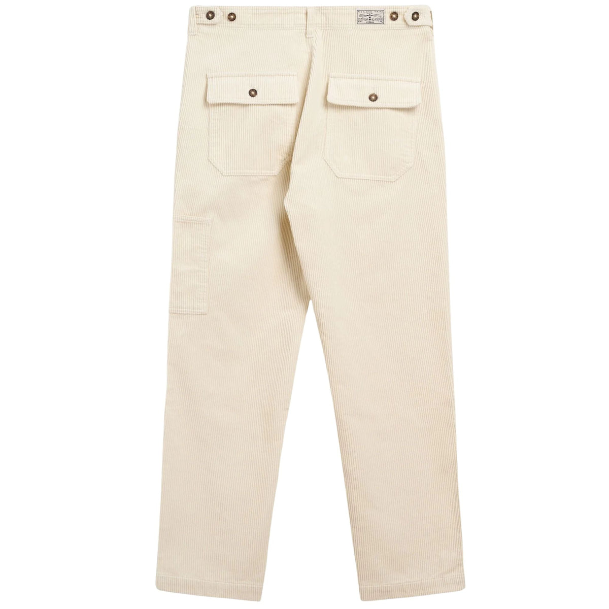 Sebago Milton Corduroy Trousers - White Natural