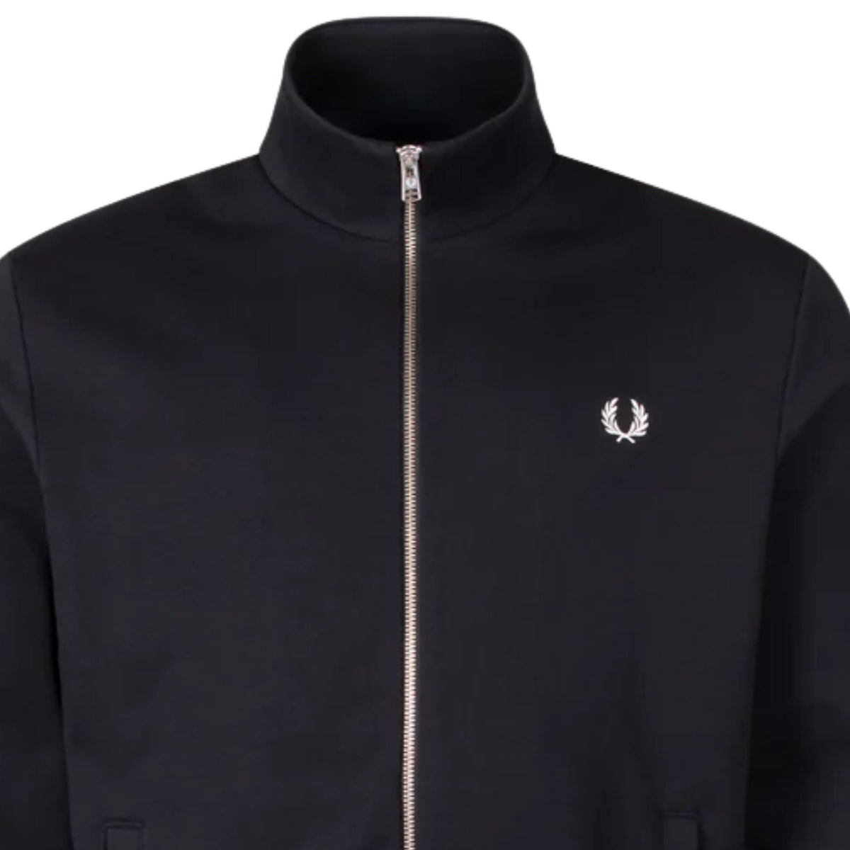 Fred Perry Zip Through Sweatshirt - Black