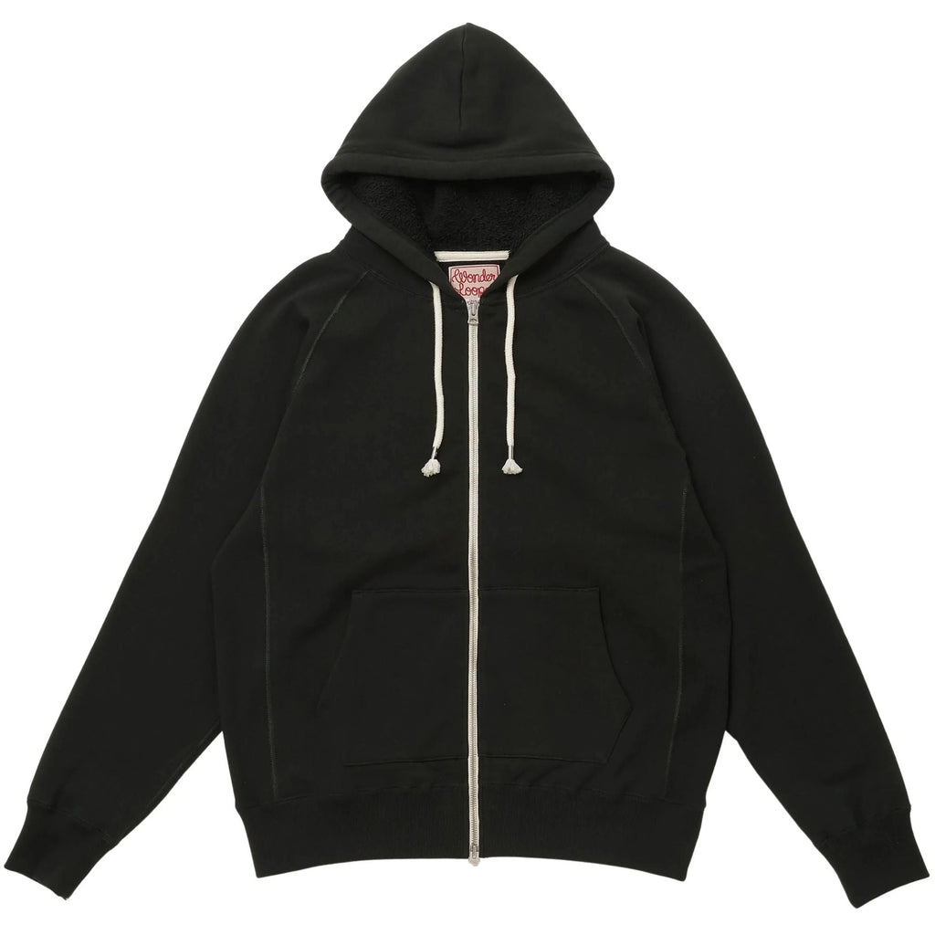 Wonder Looper Zip Hoodie Super Looper French Terry - Sumi Black