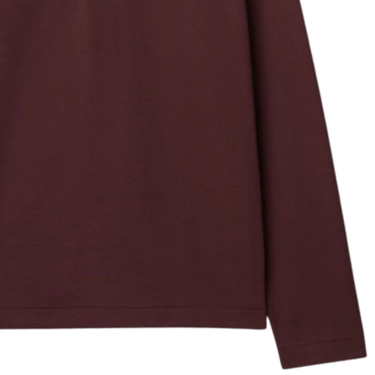Merz b Schwanen 2MPOLO01LS Mid-Century Machine Refined Fit Polo Longsleeve - Burgundy