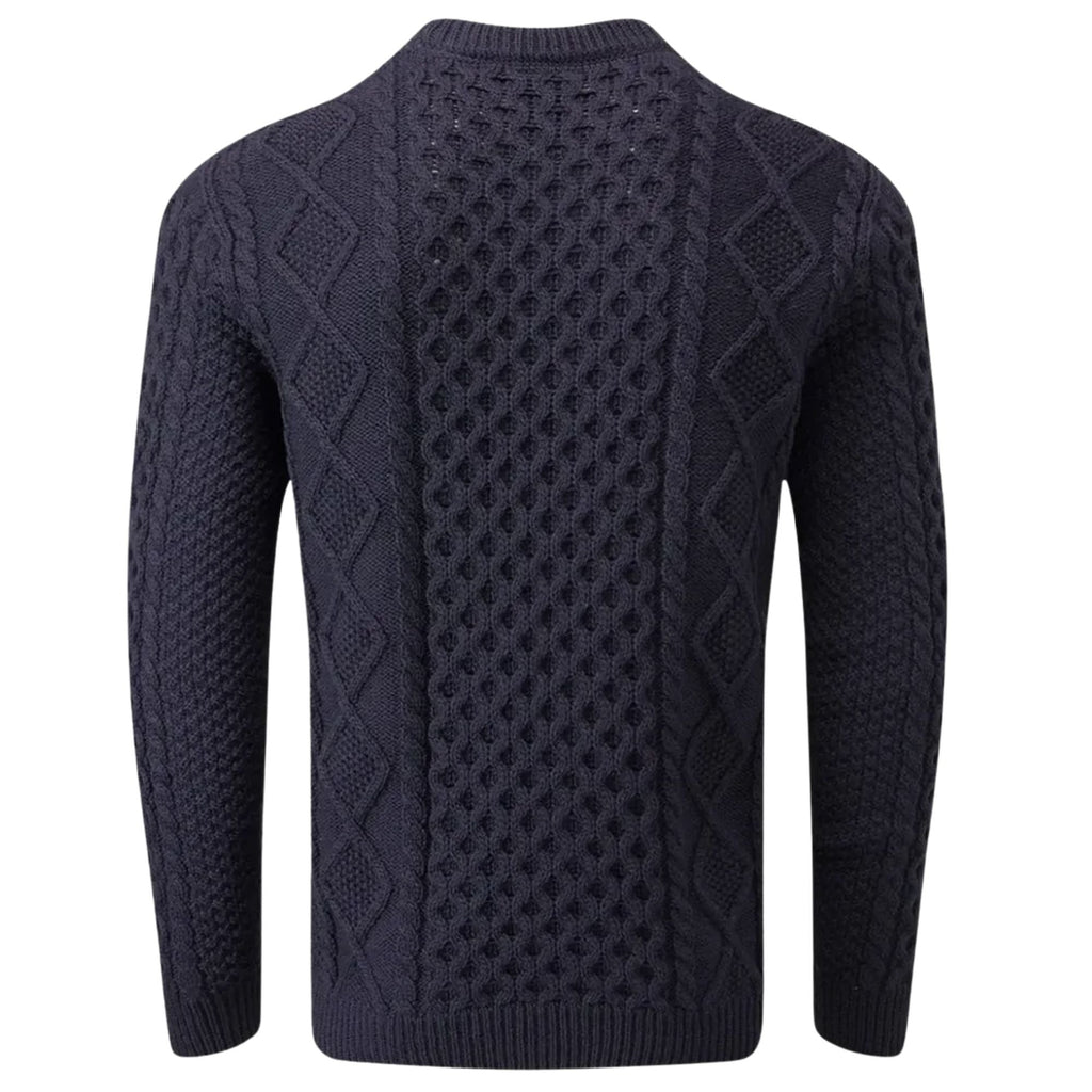 Gloverall Aran Jumper - Navy
