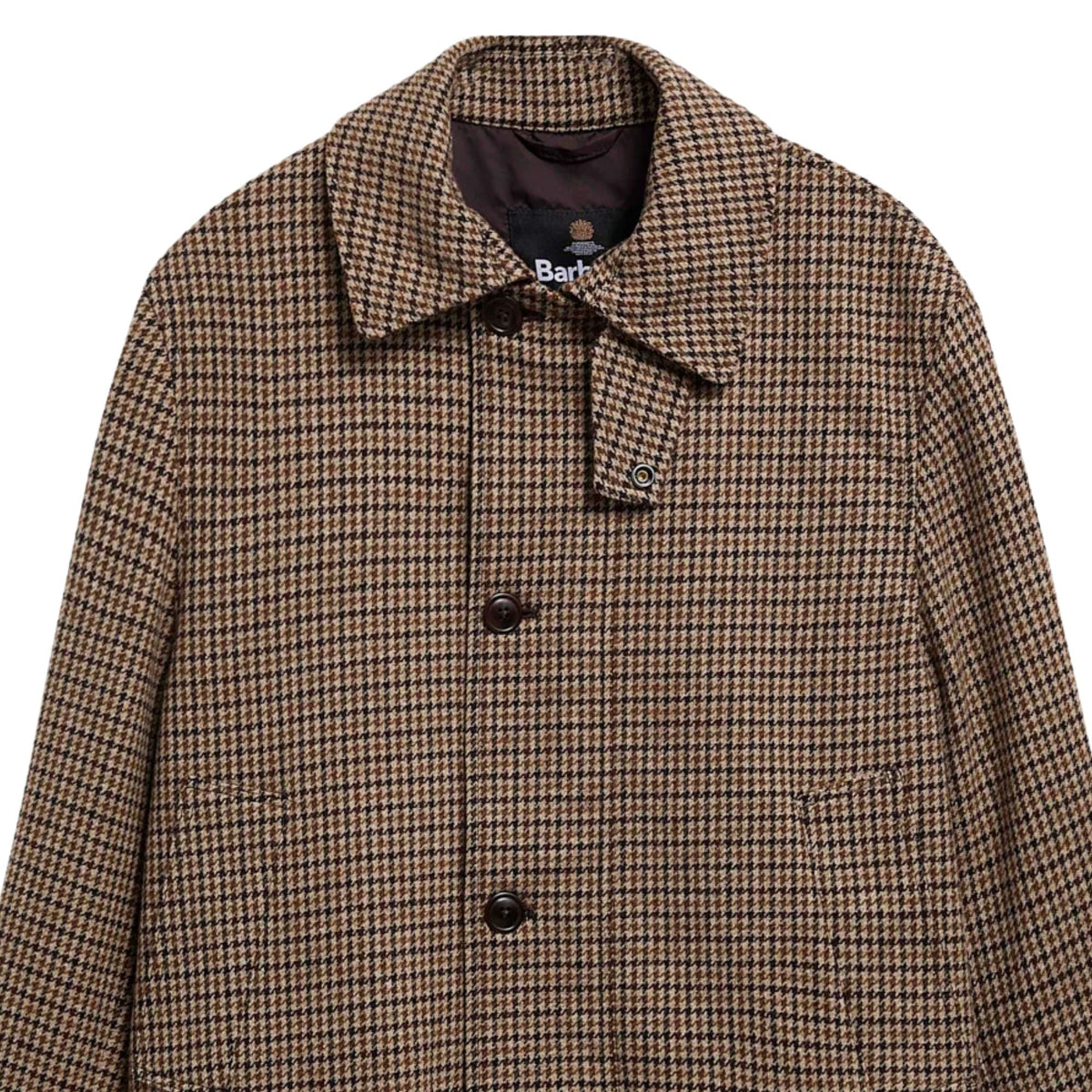 Barbour Modified Border Wool Jacket - Dark Sand